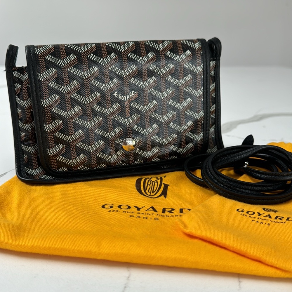 EUC Goyard Plumet Wallet Clutch, Black